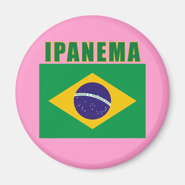 Íman CAMISETAS de praia IPANEMA Brasil, presentes (Frente)