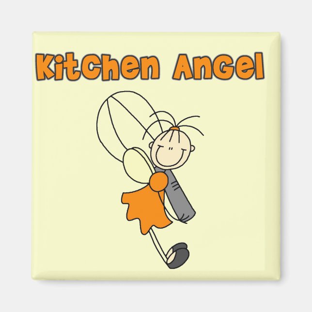 Íman Camisetas e Presentes Anjo da Cozinha (Frente)