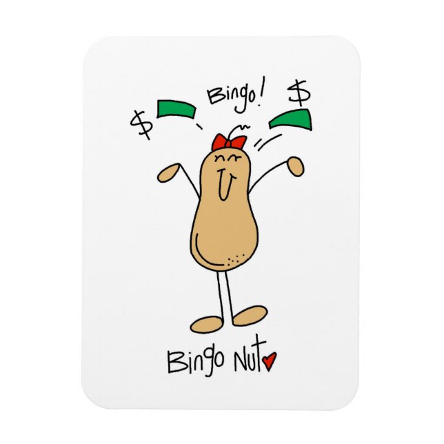 Íman Camisetas e Presentes Bingo Nut (Vertical)