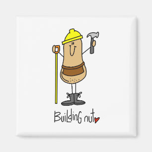 Íman Camisetas e Presentes Building Nut
