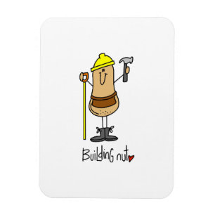 Íman Camisetas e Presentes Building Nut