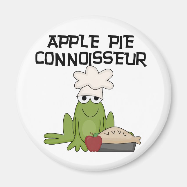 Íman Camisetas e presentes da Apple Pie Connoisseur (Frente)
