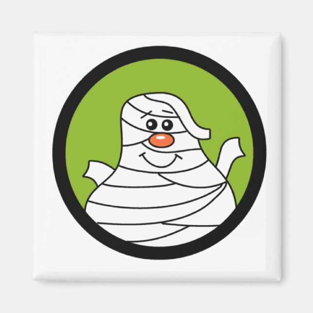 Íman Camisetas e presentes da múmia do Halloween (Frente)