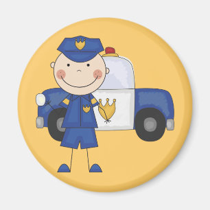 Íman Camisetas e presentes da Polícia Masculina