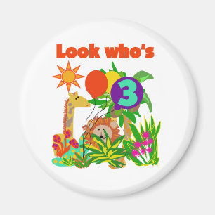 Íman Camisetas e presentes de aniversário de 3 anos Saf