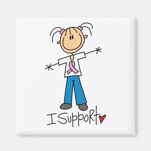 Íman Camisetas e presentes de apoio ao cancer de mama (Frente)