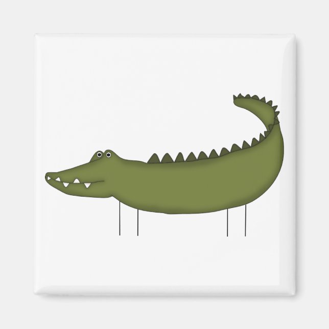 Íman Camisetas e Presentes de Crocodilo em forma de Bon (Frente)