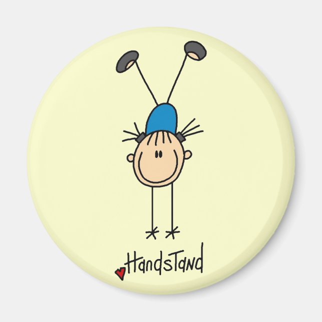 Íman Camisetas e Presentes de Handstands de Ginástica F (Frente)