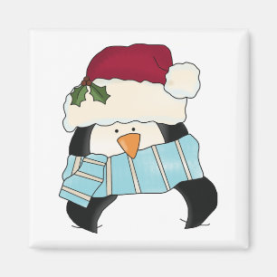 Íman Camisetas e presentes de pinguim de Natal