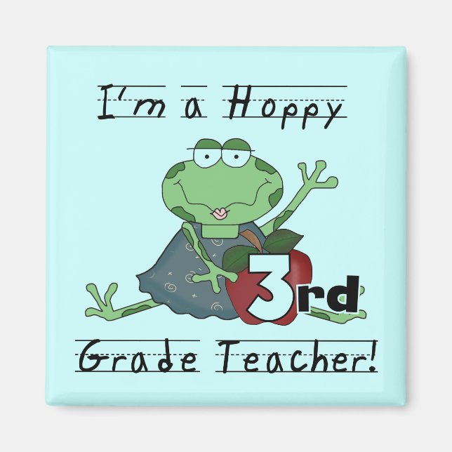 Íman Camisetas e presentes de professores do 3º grau (Frente)