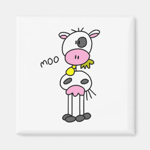 Íman Camisetas e Presentes de Vaca em Figuras de Palito