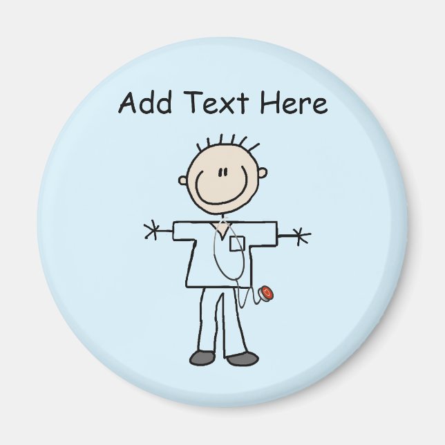 Íman Camisetas e presentes do Enfermeiro do Macho Stick (Frente)