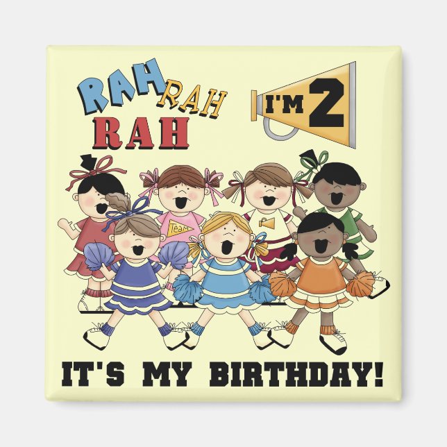 Íman Camisetas e presentes do segundo aniversário do ch (Frente)