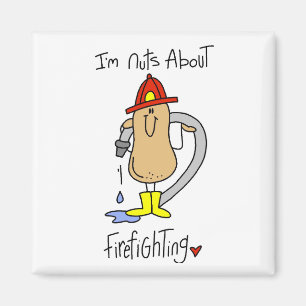 Íman Camisetas e Presentes Nuts About Firefighting
