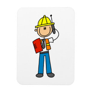 Íman Camisetas e Presentes para Encarregado de Construç