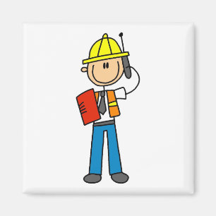 Íman Camisetas e Presentes para Encarregado de Construç