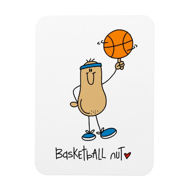 Íman Camisetas e Presentes para Fã de Basquete (Vertical)