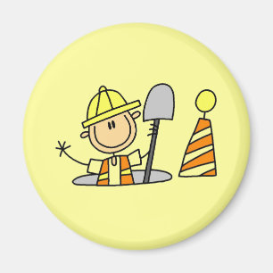 Íman Camisetas e Presentes para Operário de Construção 