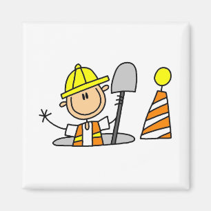 Íman Camisetas e Presentes para Operário de Construção 