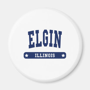 Íman Camisetas Elgin Illinois College Style