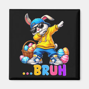 Íman Camisetas engraçadas de Páscoa de coelho dabbing B