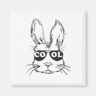 Íman Camisetas Face Cool Bunny Feliz Páscoa Para Menino