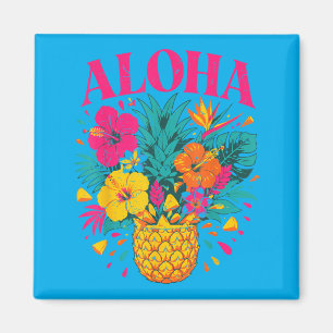 Íman Camisetas havaianas femininas de adolescente Aloha