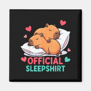 Íman Camisola de dormir capivara fofa sono confortável 