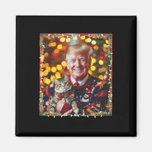 Íman Camisola de Natal engraçada do Trump para amantes 