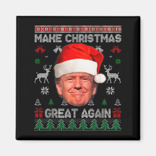 Íman Camisola Feia Trump Divertida Faça O Natal Grande 