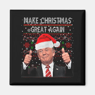 Íman Camisola Feia Trump Faça O Natal Grande Novamente