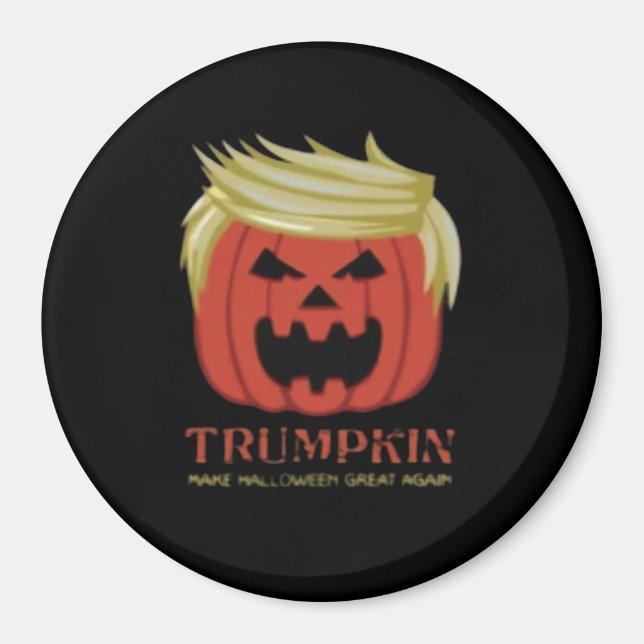 Íman Camisola, Trumpkin, Halloween Merch (Frente)