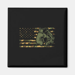 Íman Camo Boxing Usa Flag Para Boxer - American Flag Bo