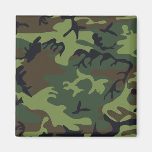 Íman Camo Militar Floresta Verde