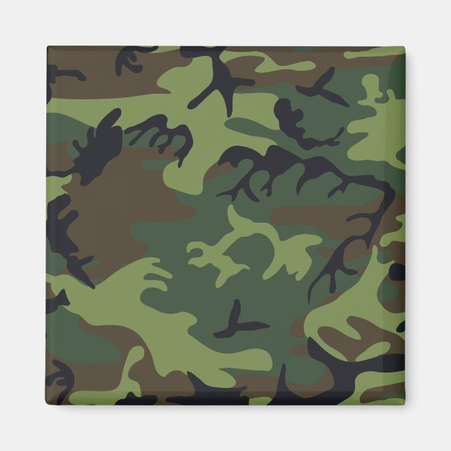 Íman Camo Militar Floresta Verde (Frente)