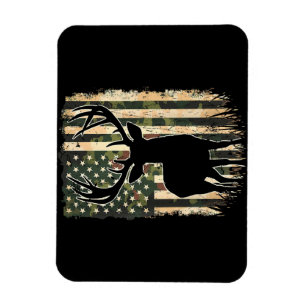 Íman Camo US Flag Deer Hunting Camoflage Hunter