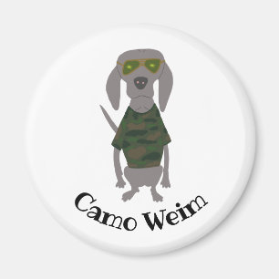 Íman Camo Weim Weimaraner Cinza Ghost Dog
