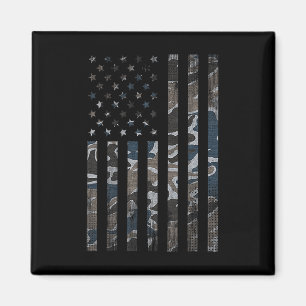 Íman Camouflage American Flag Camo Militar 4 De Julho