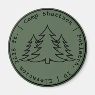 Íman Camp Shattuck - Logotipo do Carimbo - Magnet