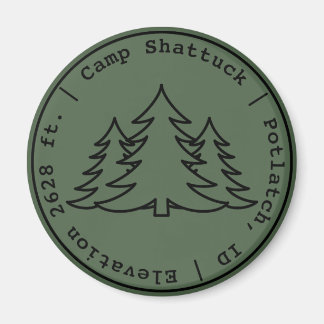 Íman Camp Shattuck - Logotipo do Carimbo - Magnet