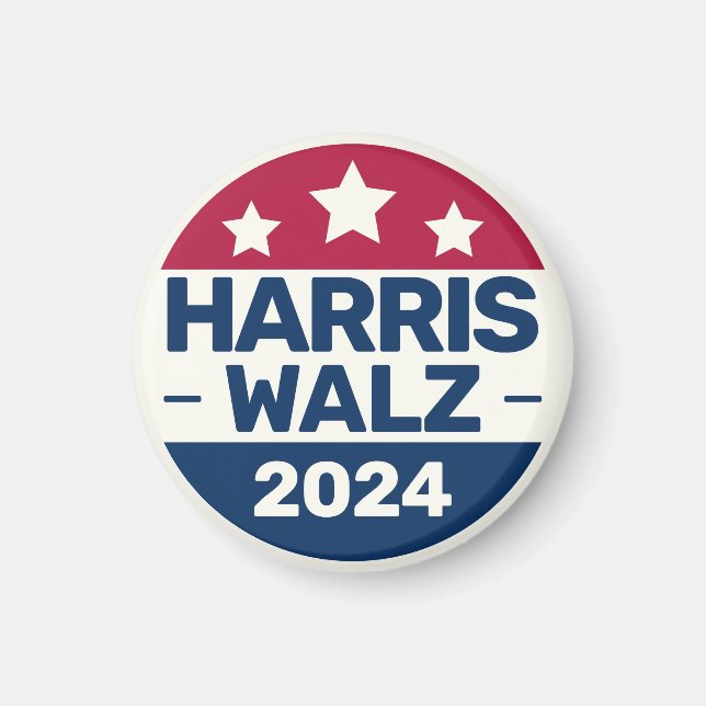 Íman Campanha de Kamala Harris Tim Walz 2024 (Frente)