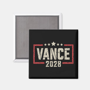 Íman Campanha Eleitoral Vance 2028 Presidente Bandeira