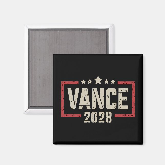 Íman Campanha Eleitoral Vance 2028 Presidente Bandeira  (Front/Back)