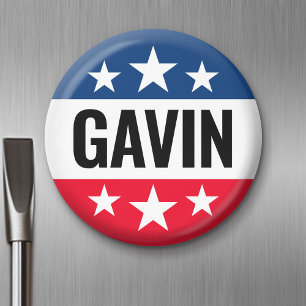 Íman Campanha Gavin Newsom - Vintage Ike Design