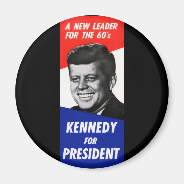 Íman Campanha Presidencial Kennedy 1960 (Frente)