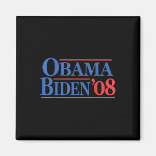 Íman Campanha Retro Distestido Vintage Obama Biden 08