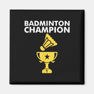Íman Campeão de Badminton Birdie