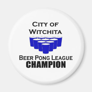Íman Campeão de Pong da cerveja de Witchita
