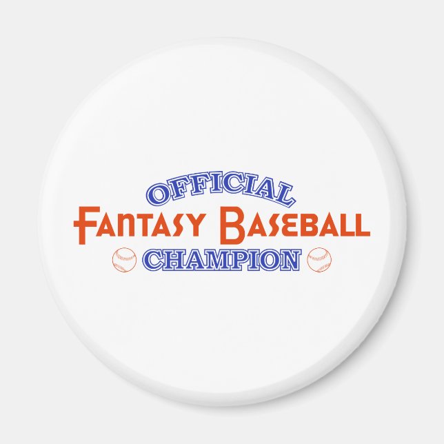 Íman Campeão Oficial Fantasy Baseball (Frente)