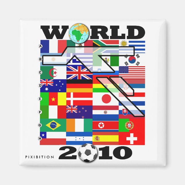 Íman Campeonato do Mundo de Futebol de 2010 (Frente)